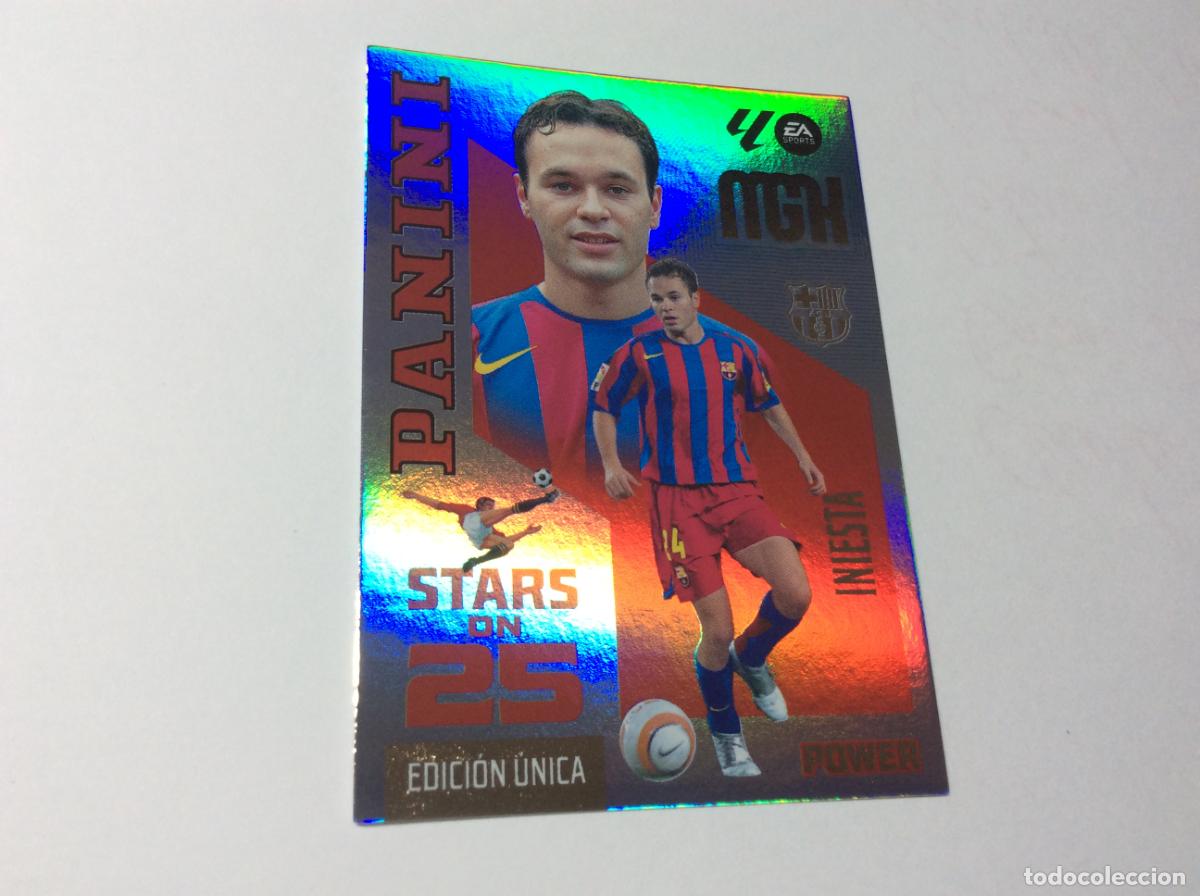 Cromos de f&uacute;tbol: 434 INIESTA FC BARCELONA STARS ON 25 2026 2027 26 27 MGK Panini
