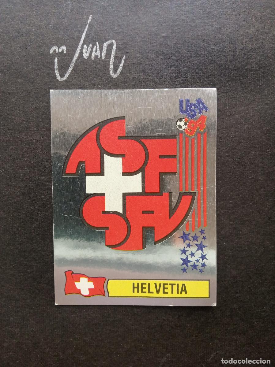 Cromos de f&uacute;tbol: N&ordm; 39 ESCUDO PLATEADO SUIZA HELVETIA ⚽ PANINI &reg; MUNDIAL 1994 WORLD CUP USA 94 SIN PEGAR NUNCA PEGADO