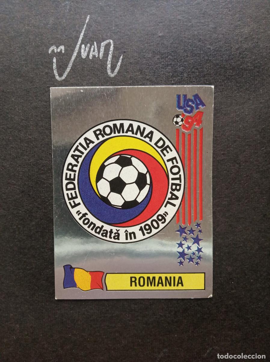 Cromos de f&uacute;tbol: N&ordm; 77 ESCUDO PLATEADO RUMANIA ⚽ PANINI &reg; MUNDIAL 1994 WORLD CUP USA 94 SIN PEGAR NUNCA PEGADO