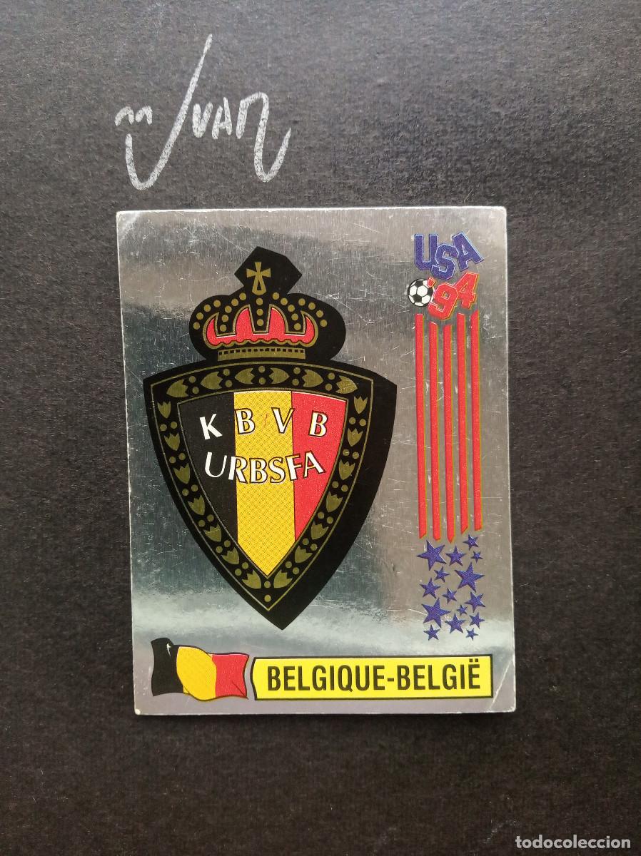 Cromos de f&uacute;tbol: N&ordm; 382 ESCUDO PLATEADO BELGICA ⚽ PANINI &reg; MUNDIAL 1994 WORLD CUP USA 94 SIN PEGAR NUNCA PEGADO
