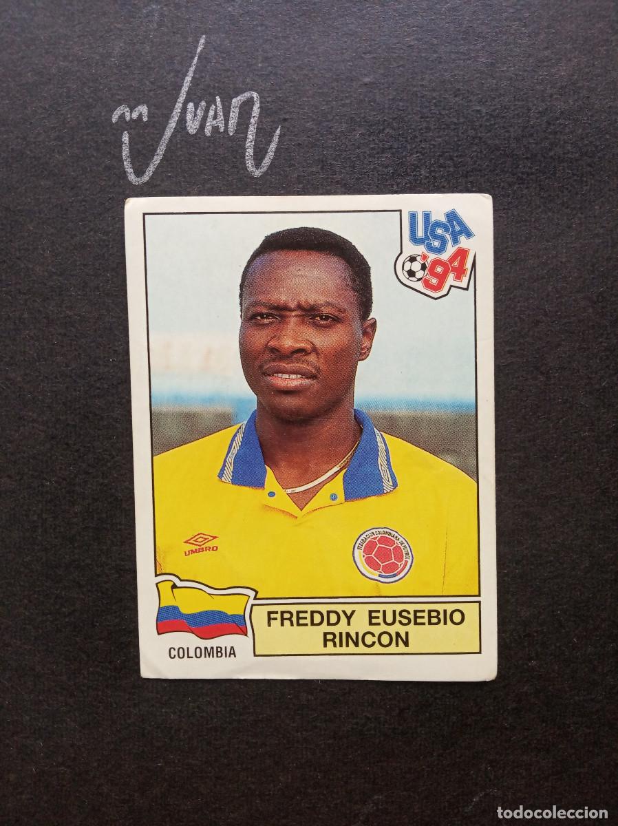 Cromos de f&uacute;tbol: N&ordm; 63 FREDDY RINCON COLOMBIA REAL MADRID ⚽ PANINI &reg; MUNDIAL 1994 WORLD CUP USA 94 SIN PEGAR NUNCA