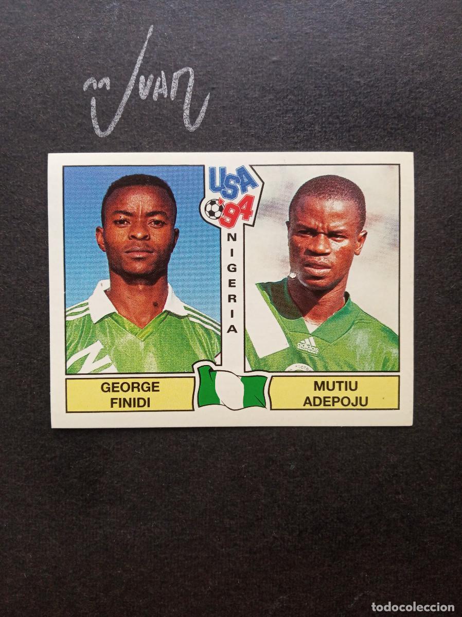 Cromos de f&uacute;tbol: 240 NIGERIA FINIDI REAL BETIS MUTIU RACING ⚽ PANINI &reg; MUNDIAL 1994 WORLD CUP USA 94 SIN PEGAR NUNCA