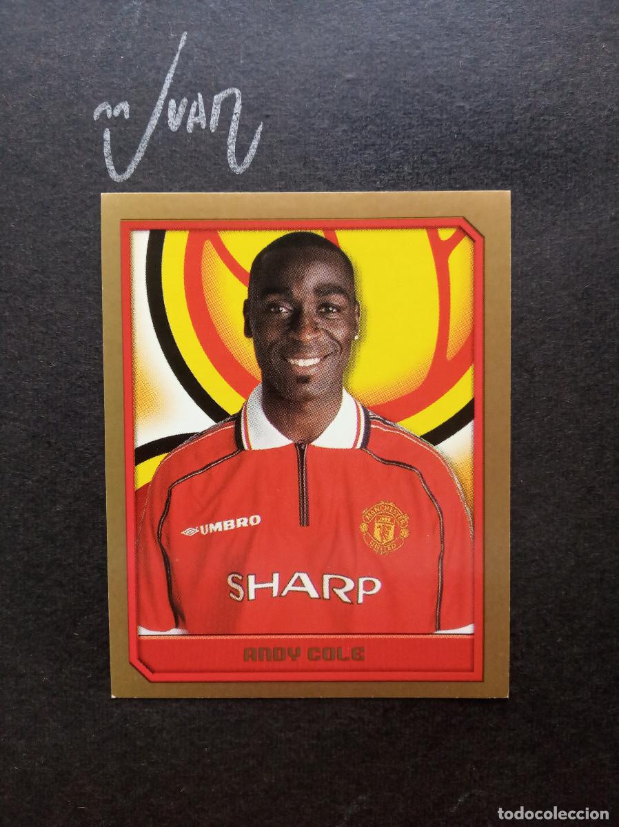 Football Stickers: 299 ANDY COLE MANCHESTER UNITED INGLATERRA ⚽ MERLIN &reg; PREMIER LEAGUE 1999 2000 99 00 SIN PEGAR NUNCA