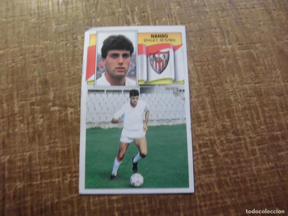 Football Stickers: NANDO SEVILLA C.F. LIGA 90-91 EDICIONES ESTE CROMO RECUPERADO