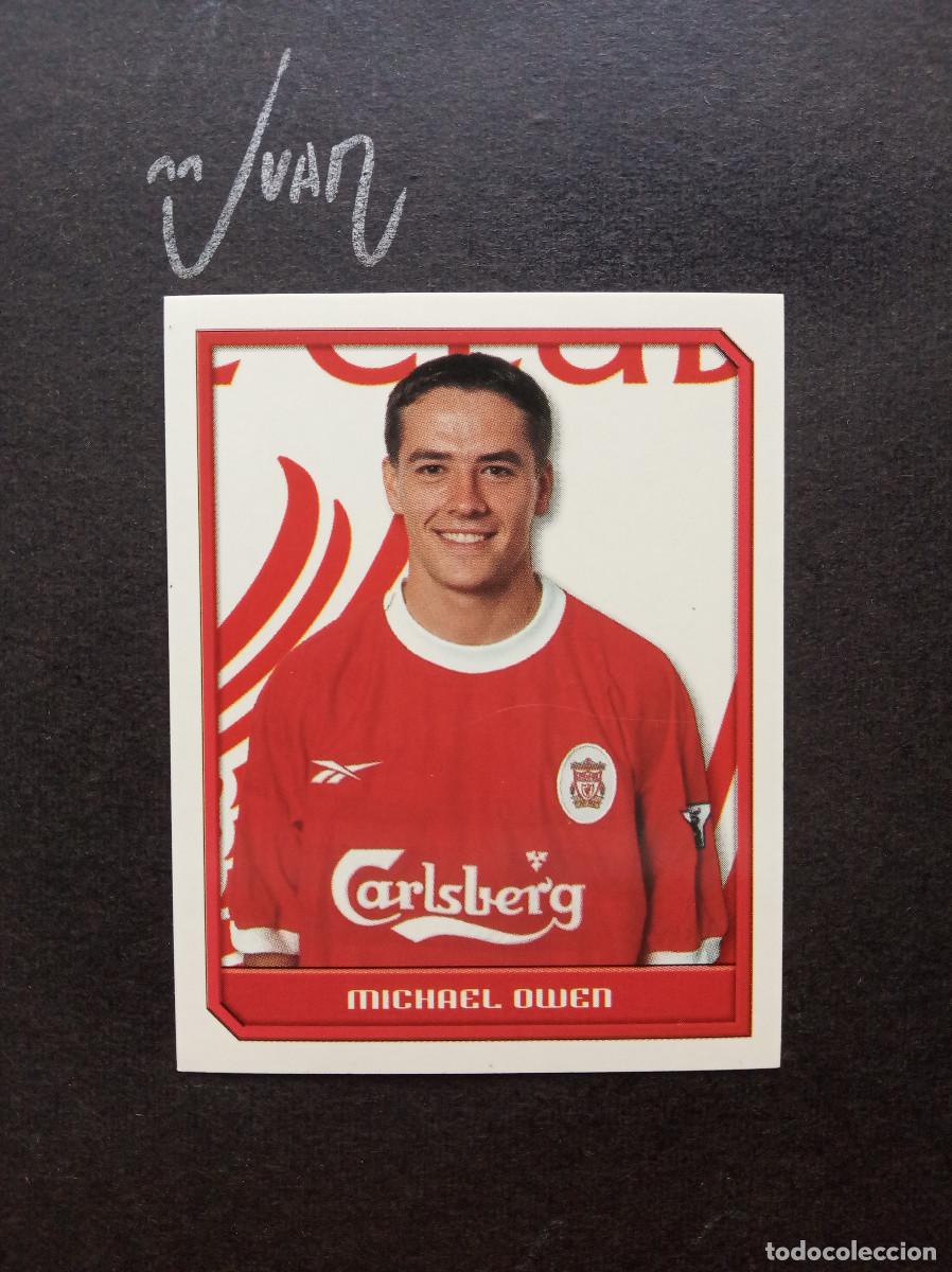 Football Stickers: N&ordm; 254 MICHAEL OWEN LIVERPOOL INGLATERRA ⚽ MERLIN &reg; PREMIER LEAGUE 1999 2000 99 00 SIN PEGAR NUNCA