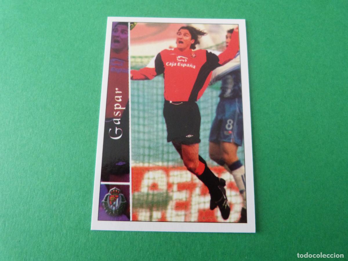 Football Stickers: TRADING CARD FUTBOL GASPAR REAL VALLADOLID N&ordm; 303 FICHAS LIGA MUNDICROMO 2003/02-03