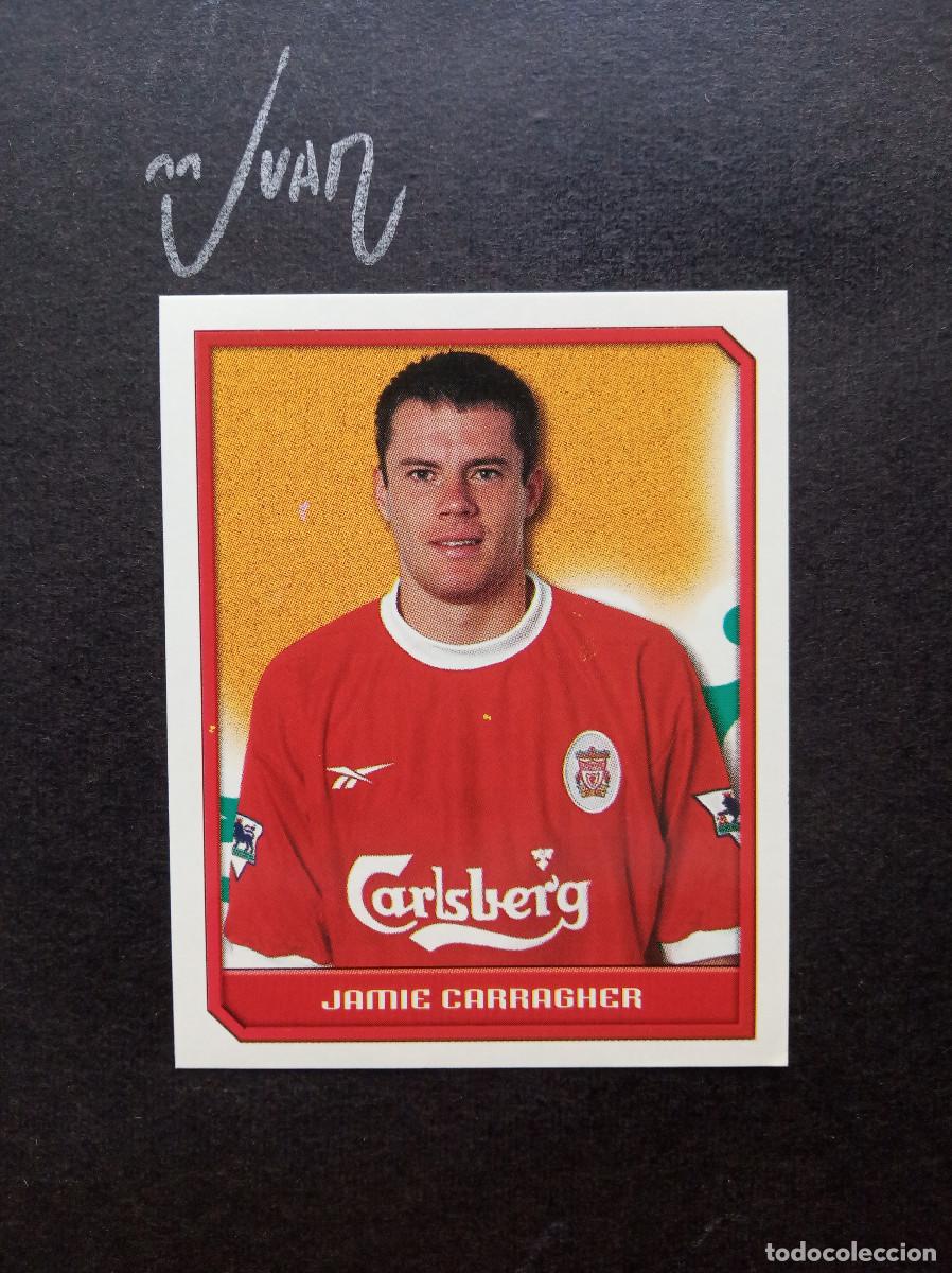 Football Stickers: N&ordm; 243 JAMIE CARRAGHER LIVERPOOL INGLATERRA⚽ MERLIN &reg; PREMIER LEAGUE 1999 2000 99 00 SIN PEGAR NUNCA