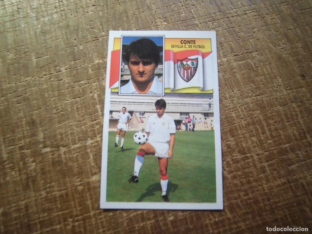 Cartes &agrave; collectionner de Football: CONTE SEVILLA C.F. LIGA 90-91 EDICIONES ESTE CROMO RECUPERADO