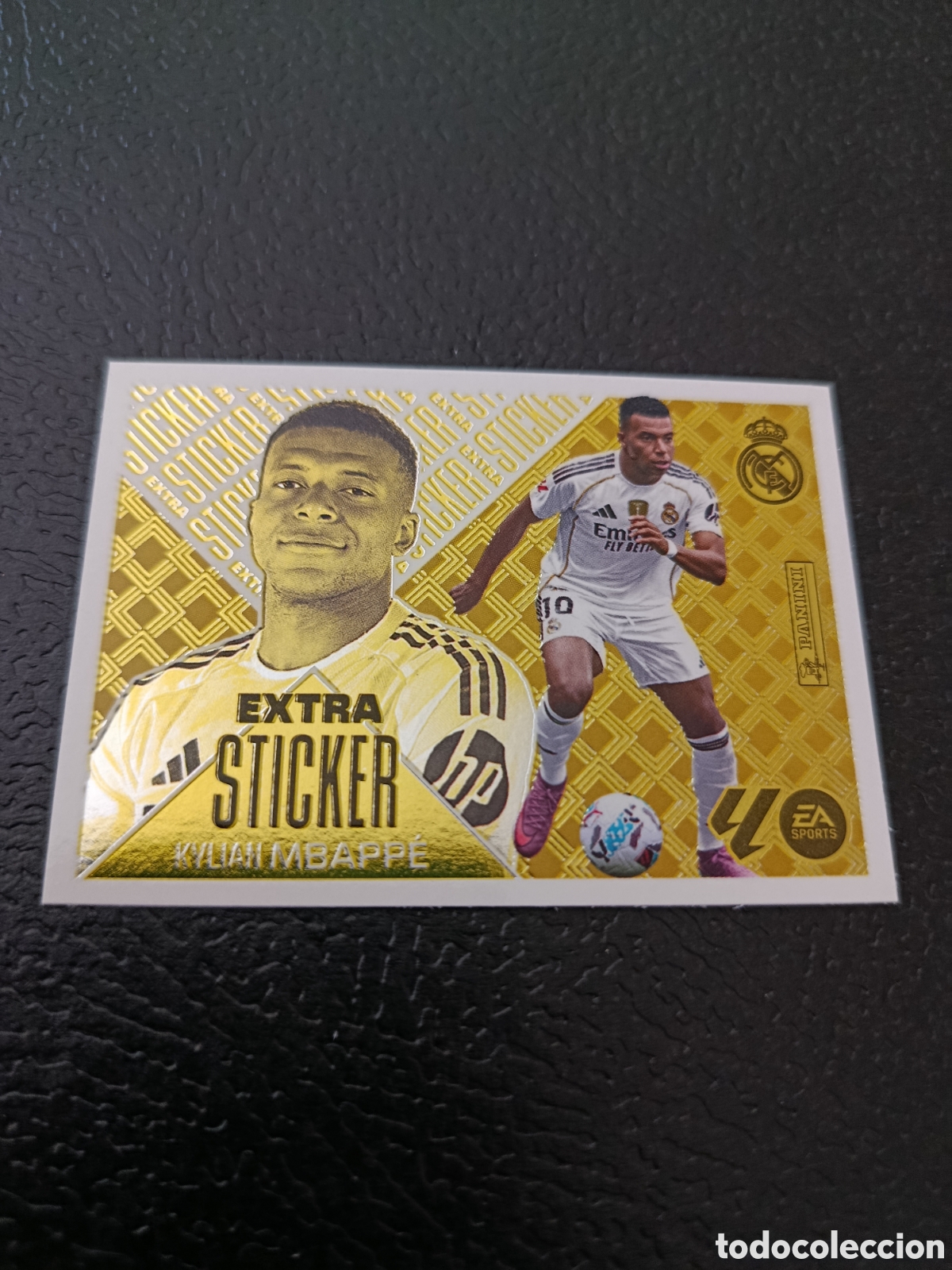 Cartes &agrave; collectionner de Football: MBAPPE REAL MADRID EXTRA STICKER ORO GOLD LIGA ESTE 2026-27 26 27 PANINI