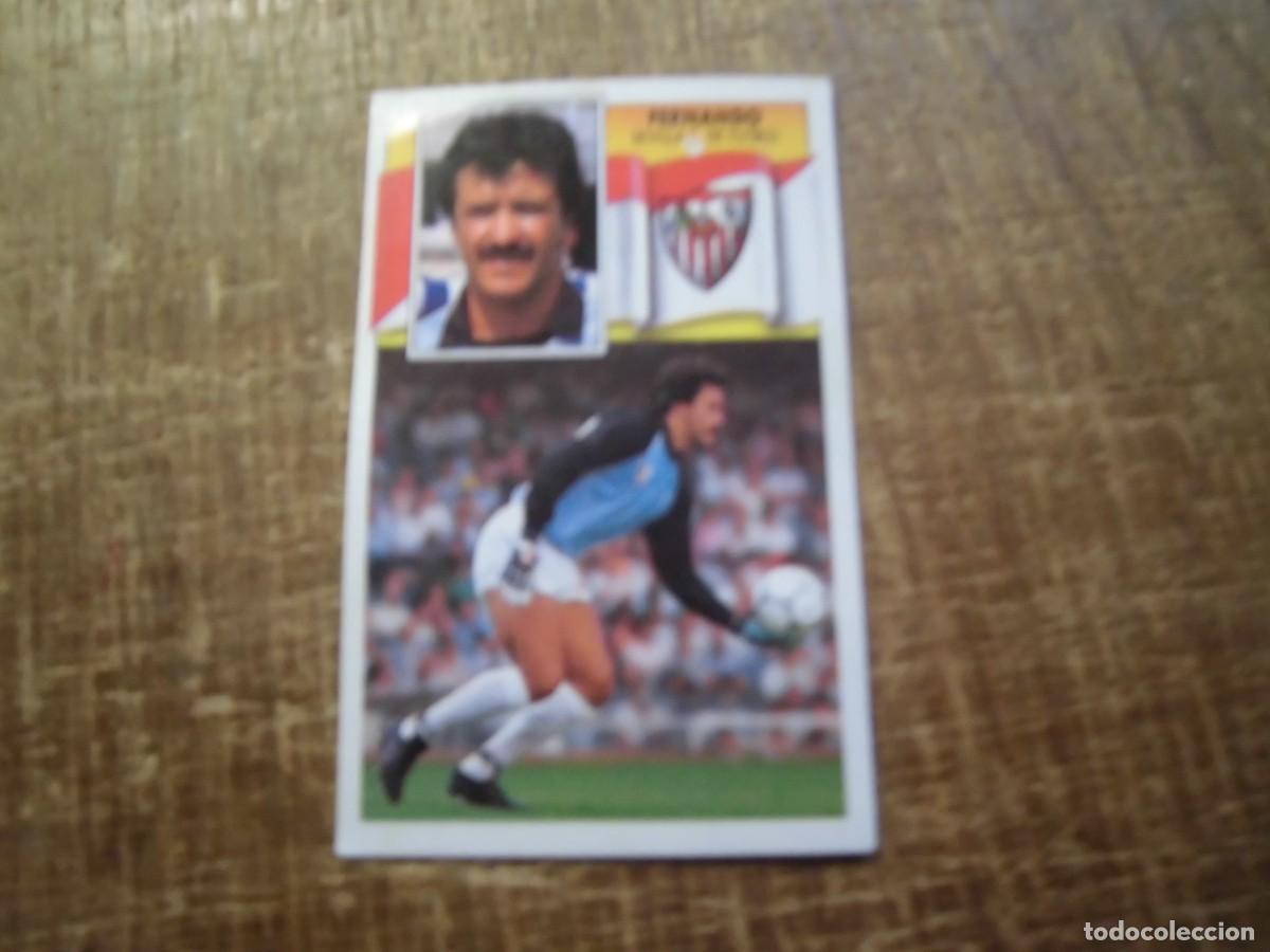 Cartes &agrave; collectionner de Football: FERNANDO SEVILLA C.F. LIGA 90-91 EDICIONES ESTE CROMO RECUPERADO