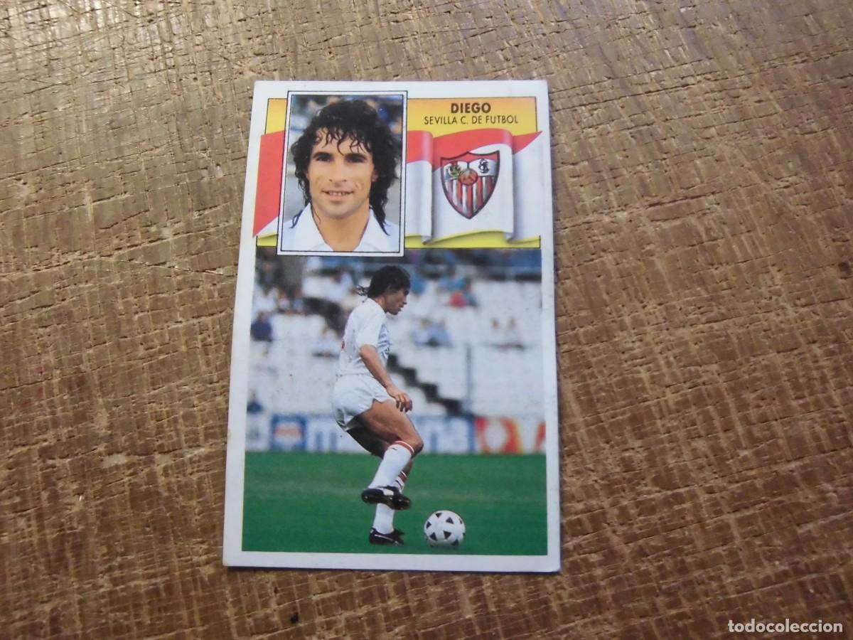 Cromos de f&uacute;tbol: DIEGO SEVILLA C.F. LIGA 90-91 EDICIONES ESTE CROMO RECUPERADO