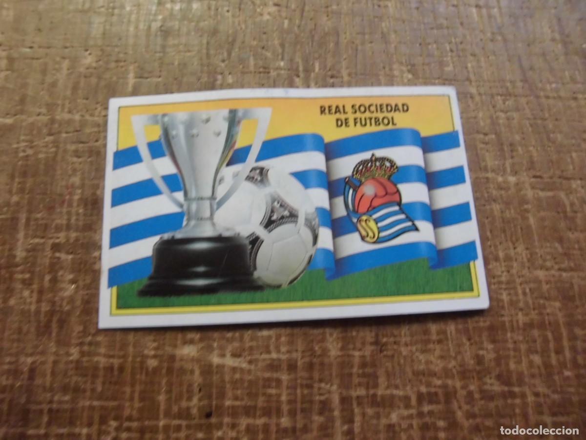 Fu&szlig;ball-Sticker: ESCUDO REAL SOCIEDAD LIGA 90-91 EDICIONES ESTE CROMO RECUPERADO