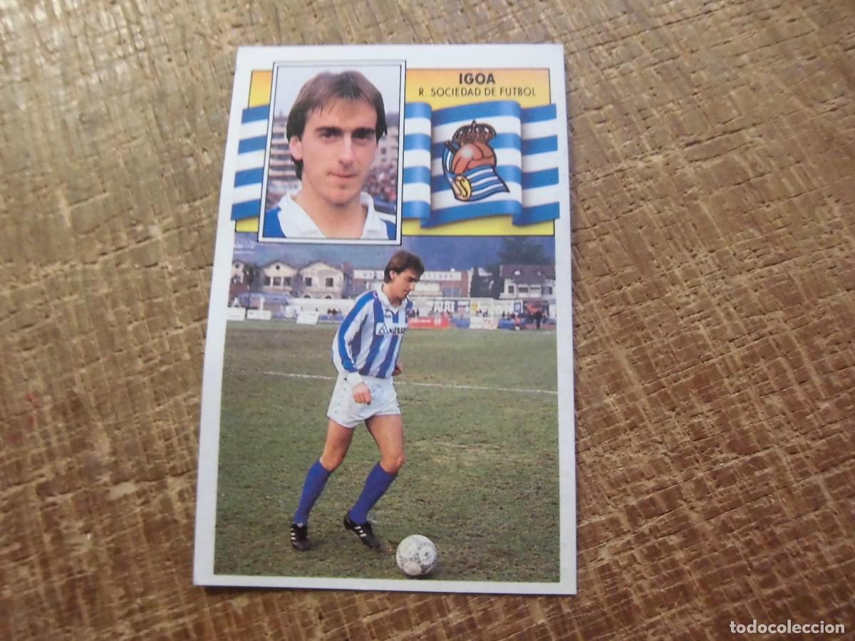 Cromos de f&uacute;tbol: IGOA REAL SOCIEDAD LIGA 90-91 EDICIONES ESTE CROMO RECUPERADO