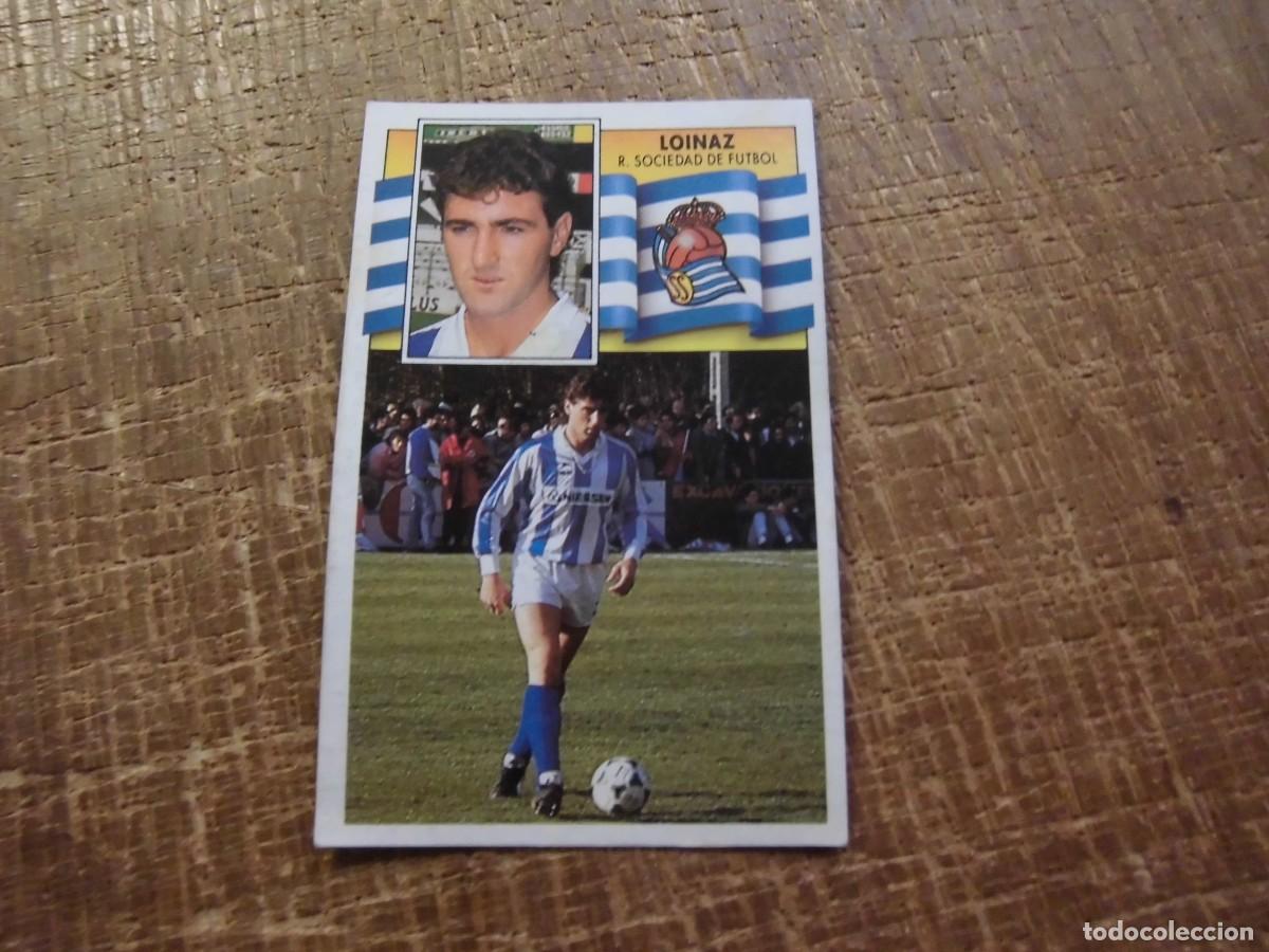 Cromos de f&uacute;tbol: LOINAZ REAL SOCIEDAD LIGA 90-91 EDICIONES ESTE CROMO RECUPERADO