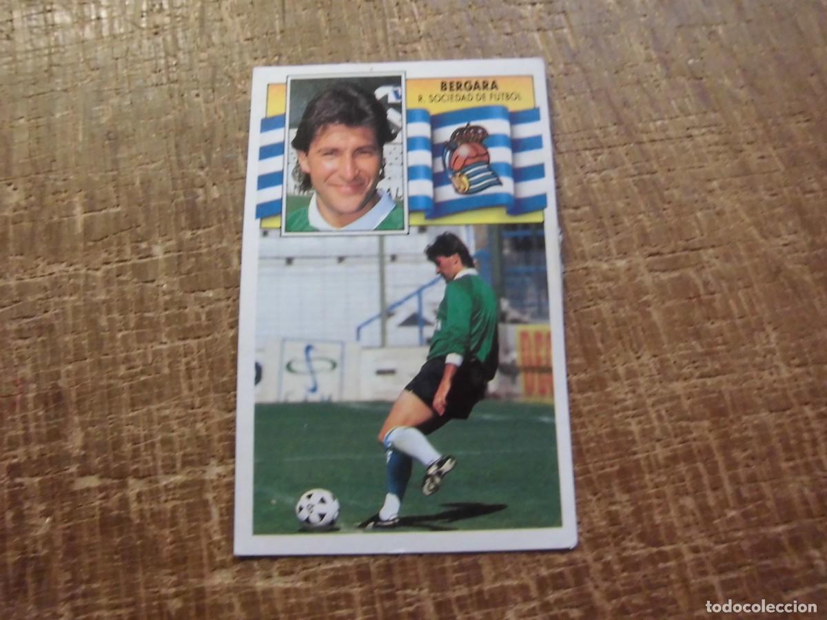 Cromos de f&uacute;tbol: BERGARA REAL SOCIEDAD LIGA 90-91 EDICIONES ESTE CROMO RECUPERADO