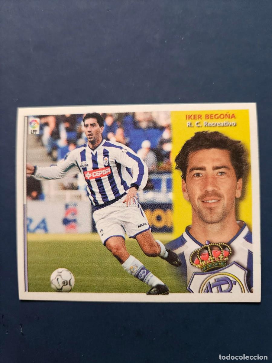 Cromos de f&uacute;tbol: IKER BEGO&Ntilde;A RECREATIVO LIGA ESTE 02 03 2002 2003 SIN PEGAR NUNCA PEGADO