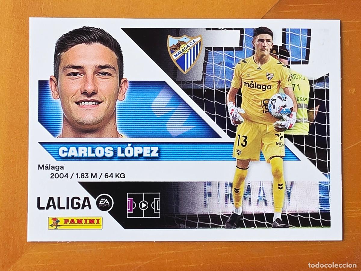 Cromos de Futebol: 4 Carlos L&oacute;pez, M&aacute;laga CF, Panini Ediciones Liga Este 2026 2027 26 27 sin pegar