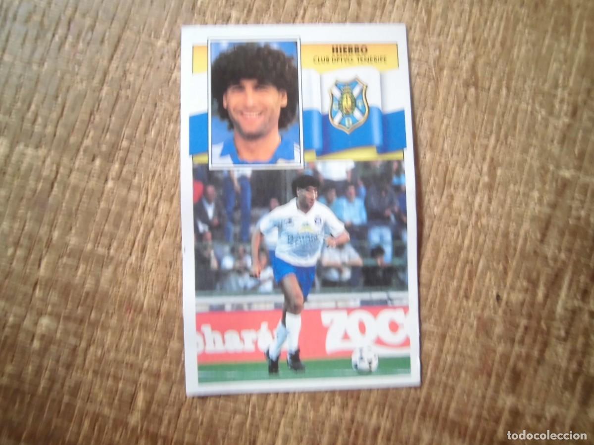 Cromos de f&uacute;tbol: HIERRO TENERIFE LIGA 90-91 EDICIONES ESTE CROMO RECUPERADO