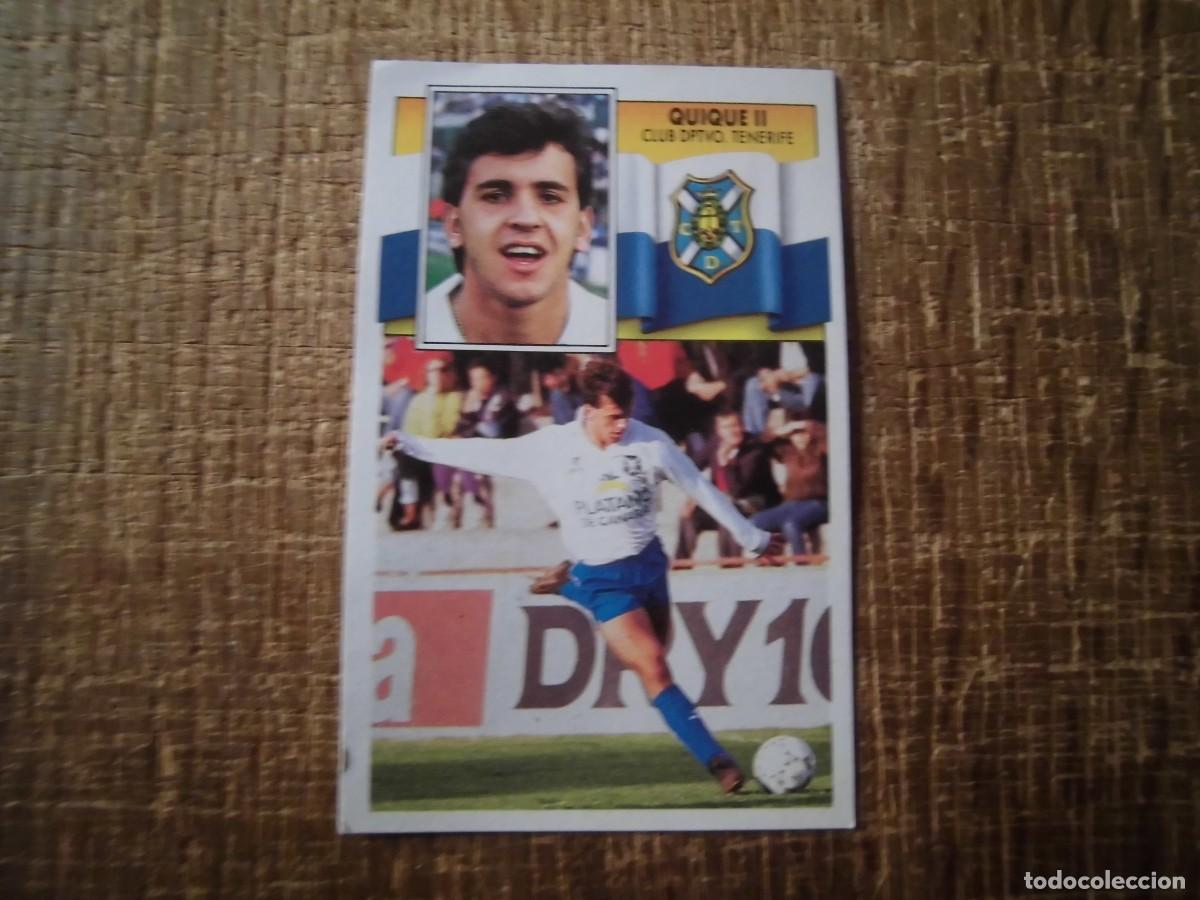 Football Stickers: QUIQUE II TENERIFE LIGA 90-91 EDICIONES ESTE CROMO RECUPERADO