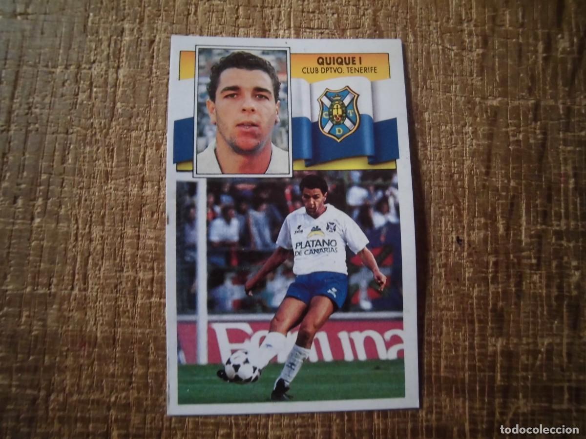 Cromos de f&uacute;tbol: QUIQUE I TENERIFE LIGA 90-91 EDICIONES ESTE CROMO RECUPERADO