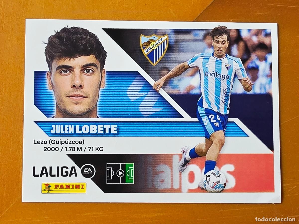 Cromos de f&uacute;tbol: 17 Julen Lobete, M&aacute;laga CF, Panini Ediciones Liga Este 2026 2027 26 27 sin pegar
