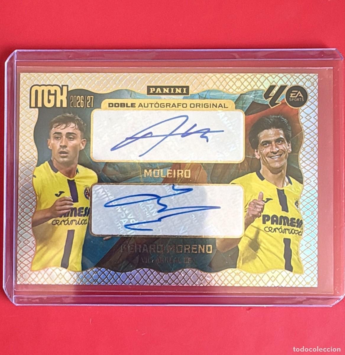 Cromos de Futebol: DAO Doble Aut&oacute;grafo Original Alberto Moleiro/ Gerard Moreno Megacracks 26-27 Panini