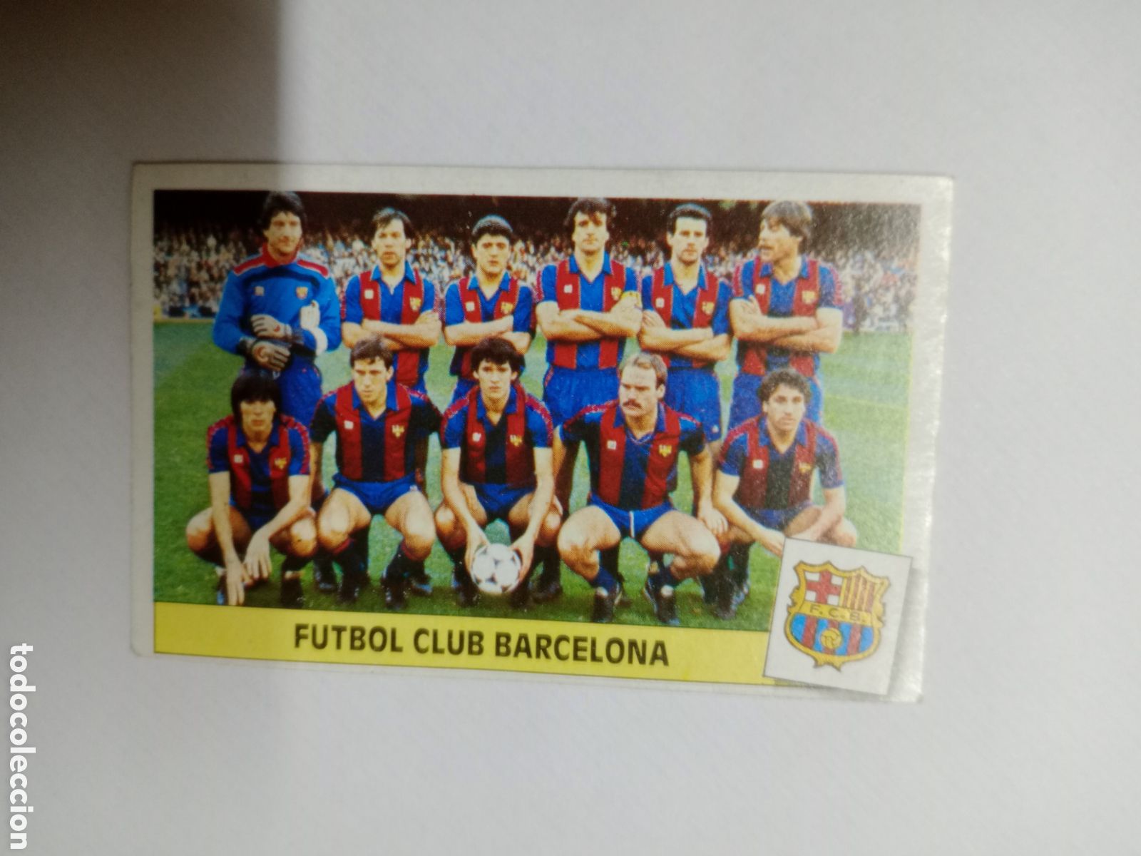 Figurine di Calcio: ESTE 86-87 CROMO NUEVO NUNCA PEGADO EN PERFECTO ESTADO ALINEACION BARCELONA