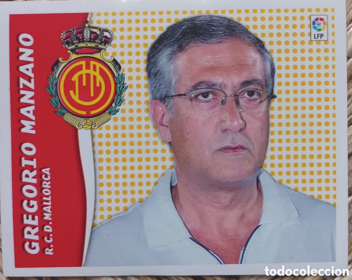 Fu&szlig;ball-Sticker: CROMO GREGORIO MANZANO. RCD MALLORCA