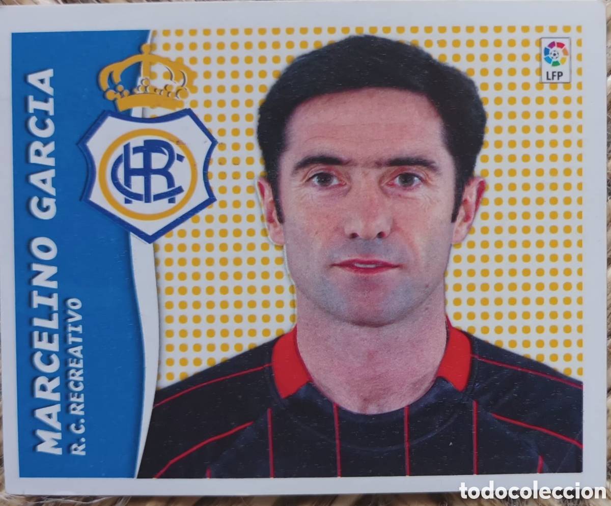 Cromos de f&uacute;tbol: CROMO MARCELINO. RC. RECRATIVO DE HUELVA