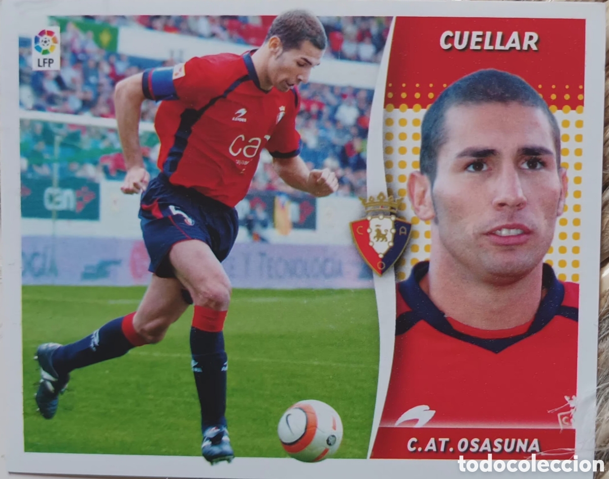 Fu&szlig;ball-Sticker: CROMO DE CUELLAR. C. ATL&Eacute;TICO OSASUNA