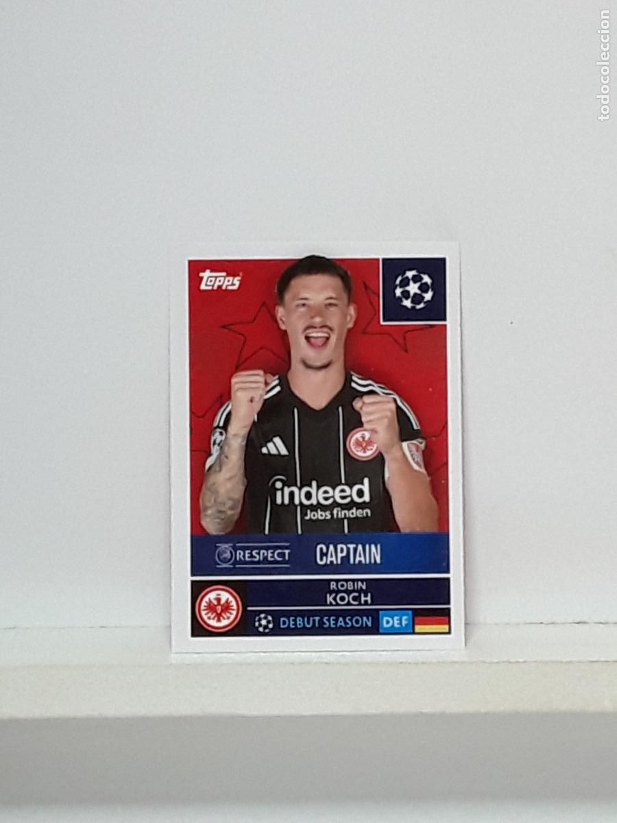 Cromos de f&uacute;tbol: CHAMPIONS STICKER 2025 2026 25 26 ALBUM TOPPS LEAGUE N 169 EINTRACHT FRANKFURT ROBIN KOCH
