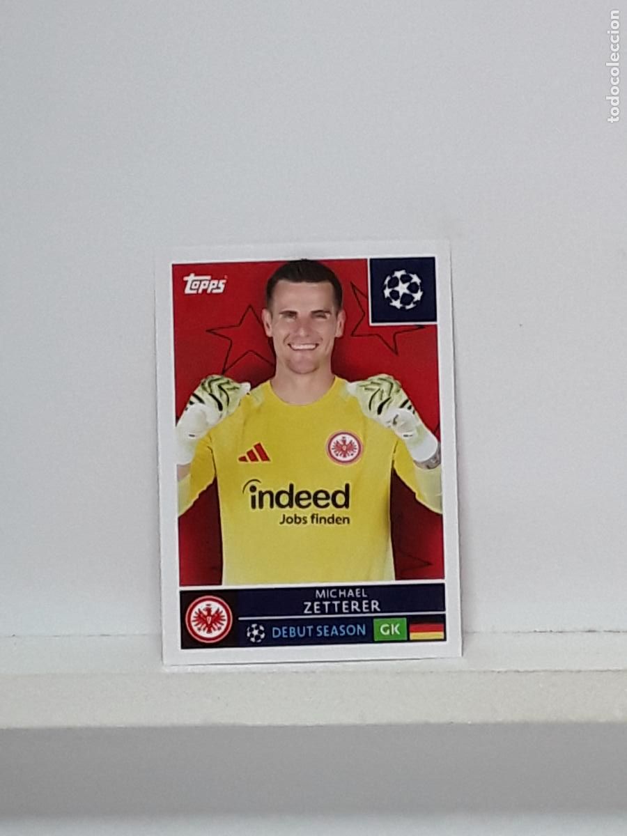 Cromos de f&uacute;tbol: CHAMPIONS STICKER 2025 2026 25 26 ALBUM TOPPS LEAGUE N 170 EINTRACHT FRANKFURT MICHAEL ZETTERER