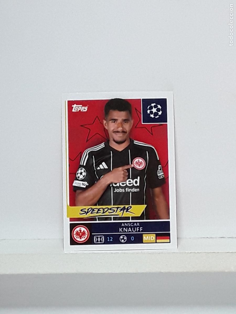 Cromos de f&uacute;tbol: CHAMPIONS STICKER 2025 2026 25 26 ALBUM TOPPS LEAGUE N 176 EINTRACHT FRANKFURT ANSGAR KNAUFF