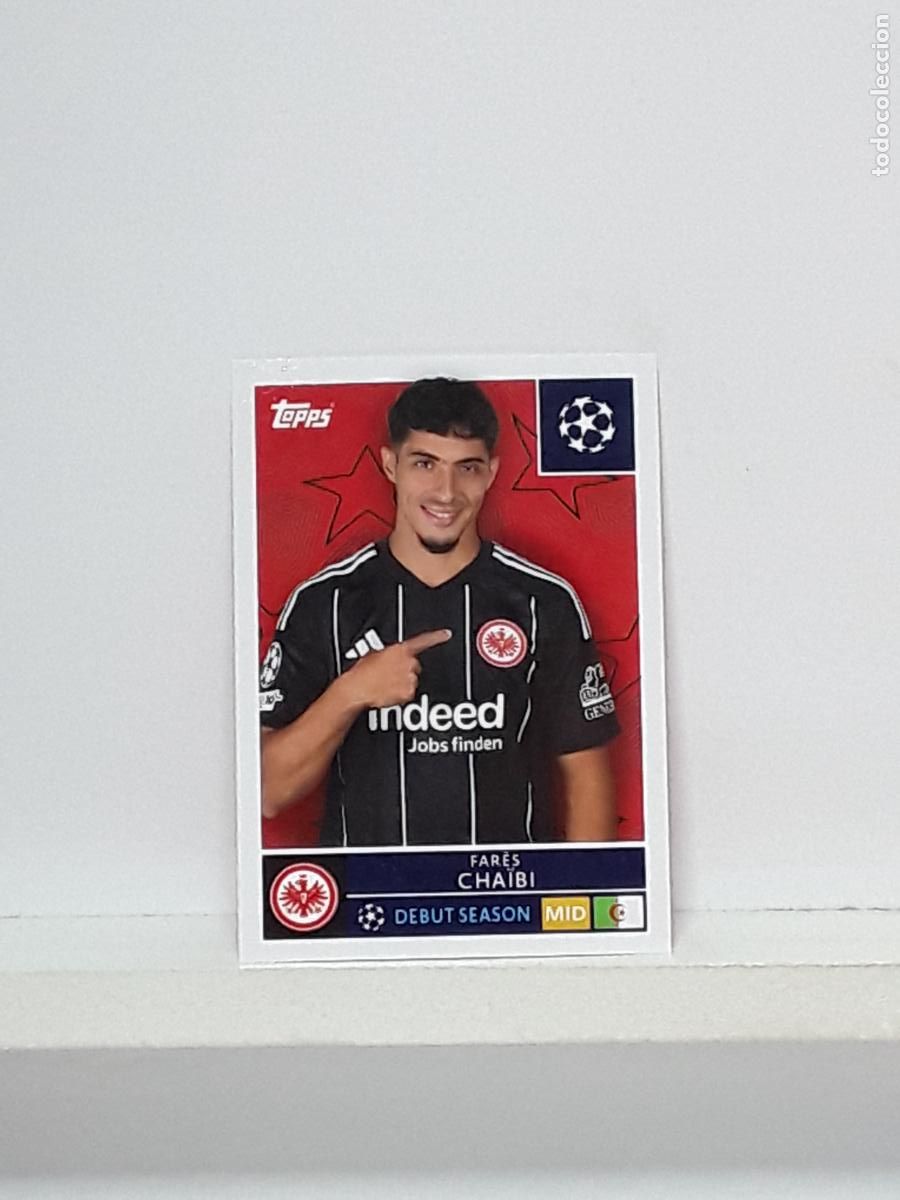 Cromos de f&uacute;tbol: CHAMPIONS STICKER 2025 2026 25 26 ALBUM TOPPS LEAGUE N 178 EINTRACHT FRANKFURT FARES CHAIBI