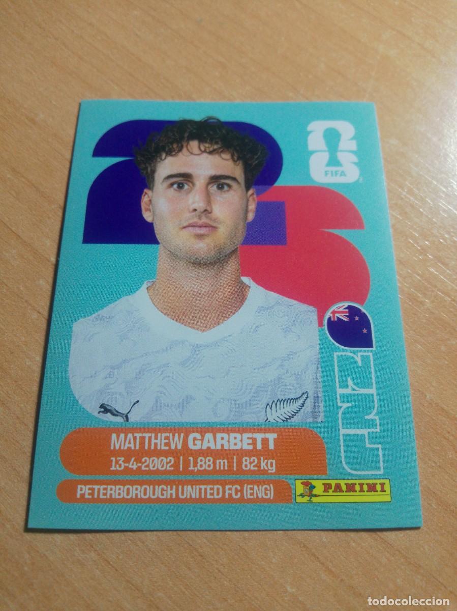 Cromos de f&uacute;tbol: NZL 14 MATTHEW GARBETT NUEVA ZELANDA MUNDIAL FIFA WORLD CUP 2026 26 PANINI STICKERS NUEVO