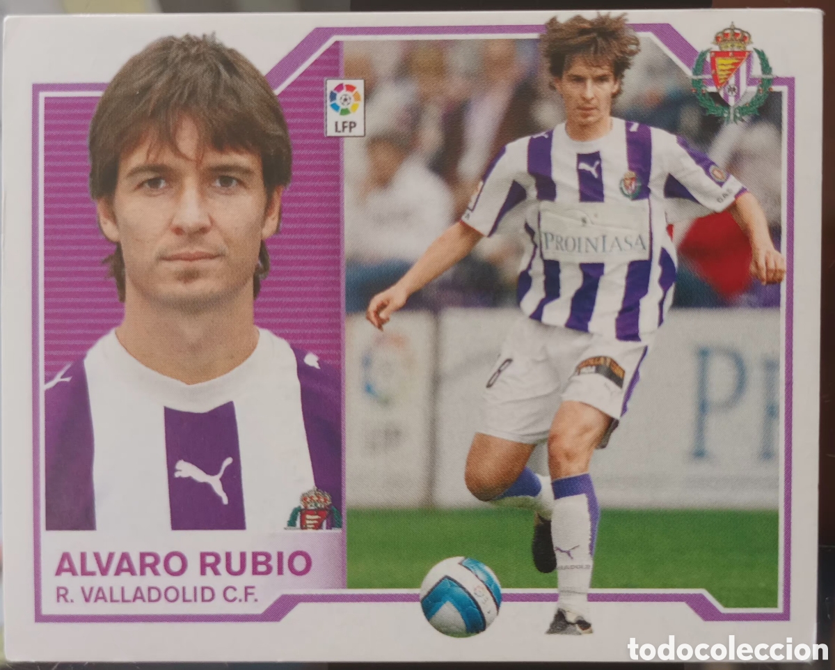 Cromos de f&uacute;tbol: CROMO &Aacute;LVARO RUBIO. R. VALLADOLID CF