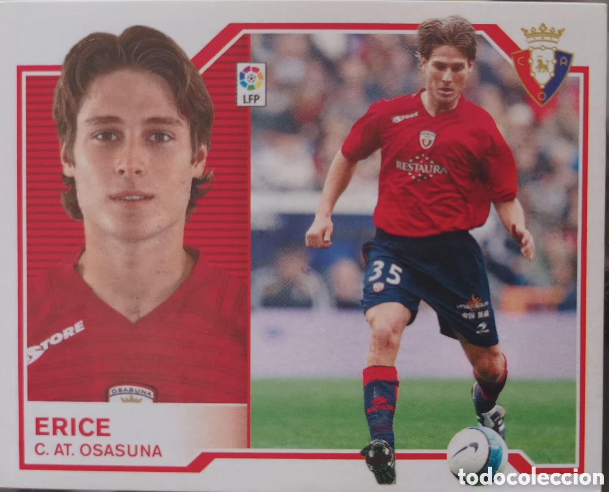 Cromos de f&uacute;tbol: CROMO ERICE. CLUB ATL&Eacute;TICO OSASUNA