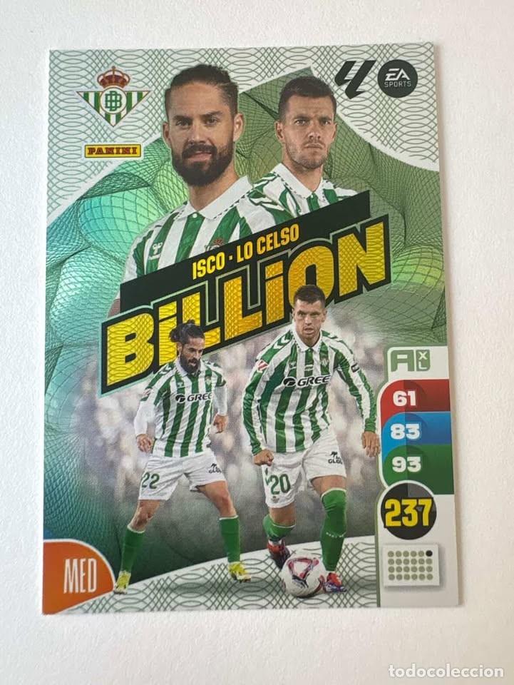 Cromos de f&uacute;tbol: Isco/Lo Celso Betis Billion Edici&oacute;n Limitada Adrenalyn 2024-25