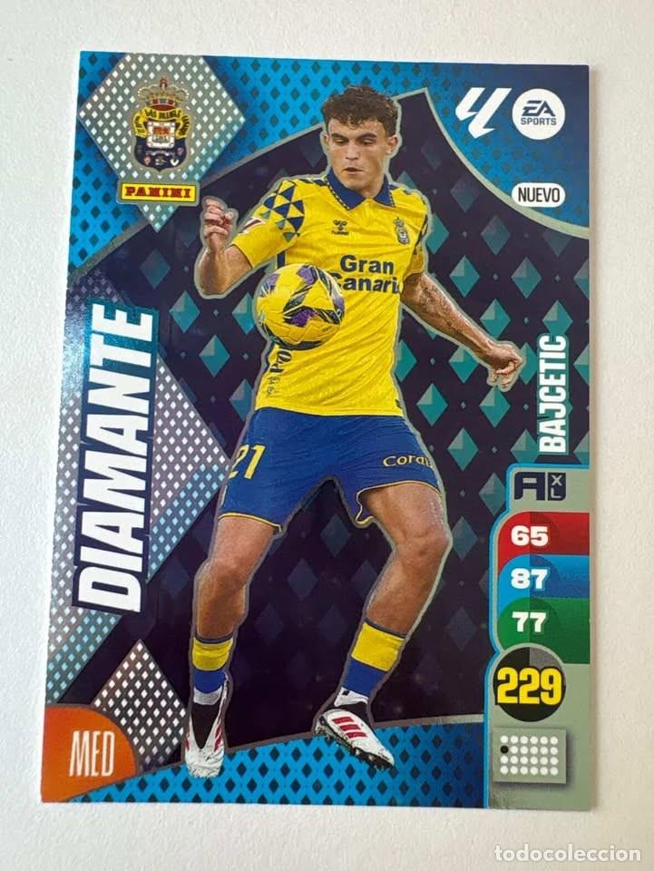 Cromos de f&uacute;tbol: Bajcetic Las Palmas Diamante Edici&oacute;n Limitada Adrenalyn 2024-25