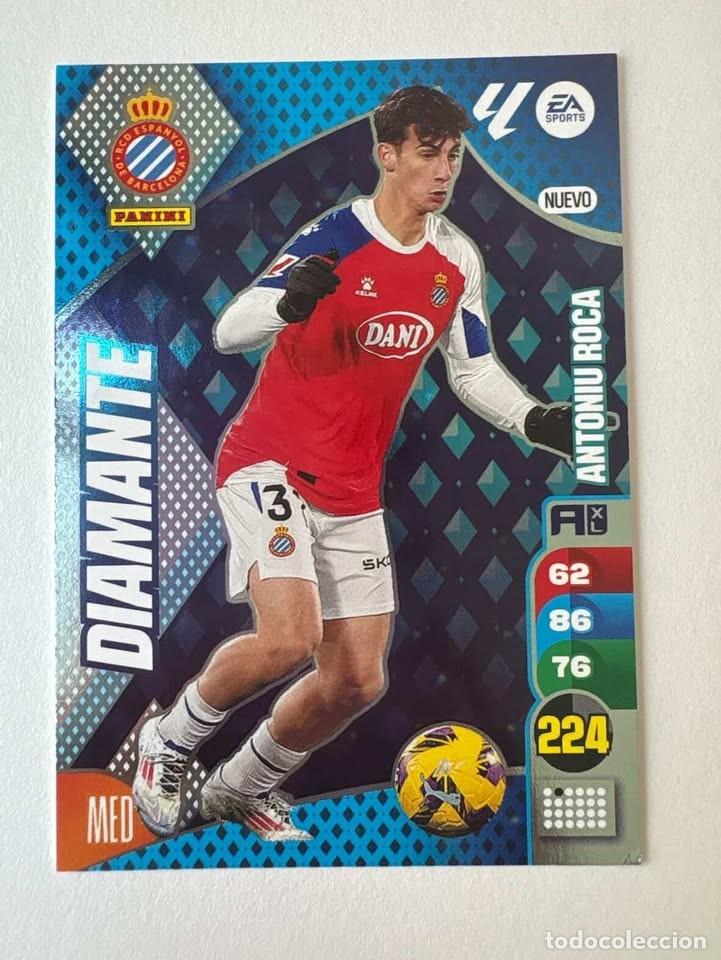 Cromos de f&uacute;tbol: Antoniu Roca Espanyol Diamante Edici&oacute;n Limitada Adrenalyn 2024-25