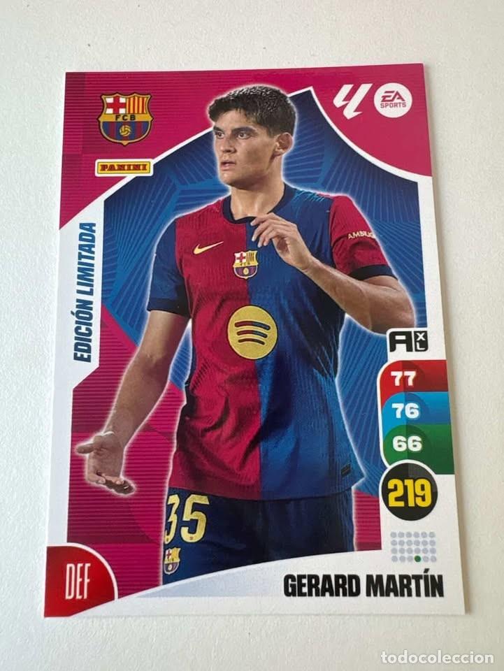 Fu&szlig;ball-Sticker: Gerard Mart&iacute;n Bar&ccedil;a Las Moment Edici&oacute;n Limitada Adrenalyn 2024-25