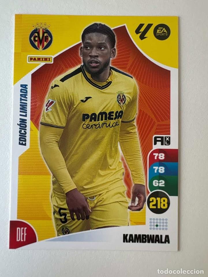 Fu&szlig;ball-Sticker: Kambwala Villarreal Las Moment Edici&oacute;n Limitada Adrenalyn 2024-25