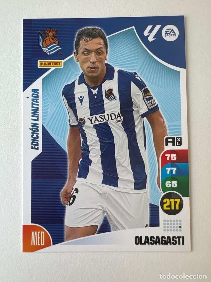 Fu&szlig;ball-Sticker: Olasagasti Real Sociedad Las Moment Edici&oacute;n Limitada Adrenalyn 2024-25