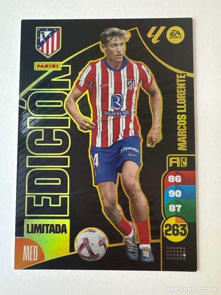 Fu&szlig;ball-Sticker: Marcos Llorente Atl&eacute;tico de Madrid Edici&oacute;n Limitada Adrenalyn 2024-25
