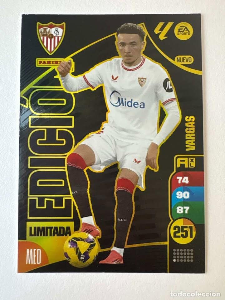 Fu&szlig;ball-Sticker: Vargas Sevilla Edici&oacute;n Limitada Adrenalyn 2024-25
