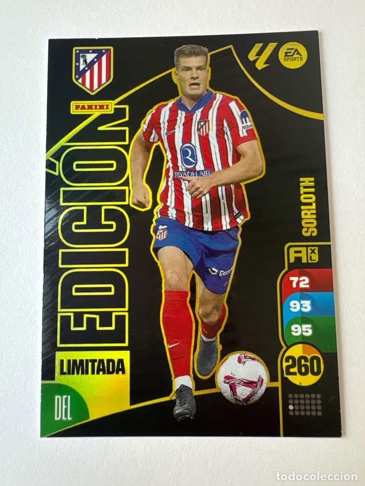 Cromos de f&uacute;tbol: Sorloth Atl&eacute;tico de Madrid Edici&oacute;n Limitada Adrenalyn 2024-25