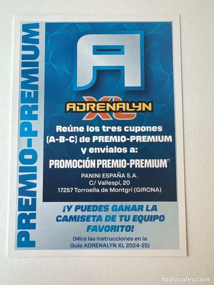 Cromos de f&uacute;tbol: Premio Premium A Edici&oacute;n Limitada Adrenalyn 2024-25