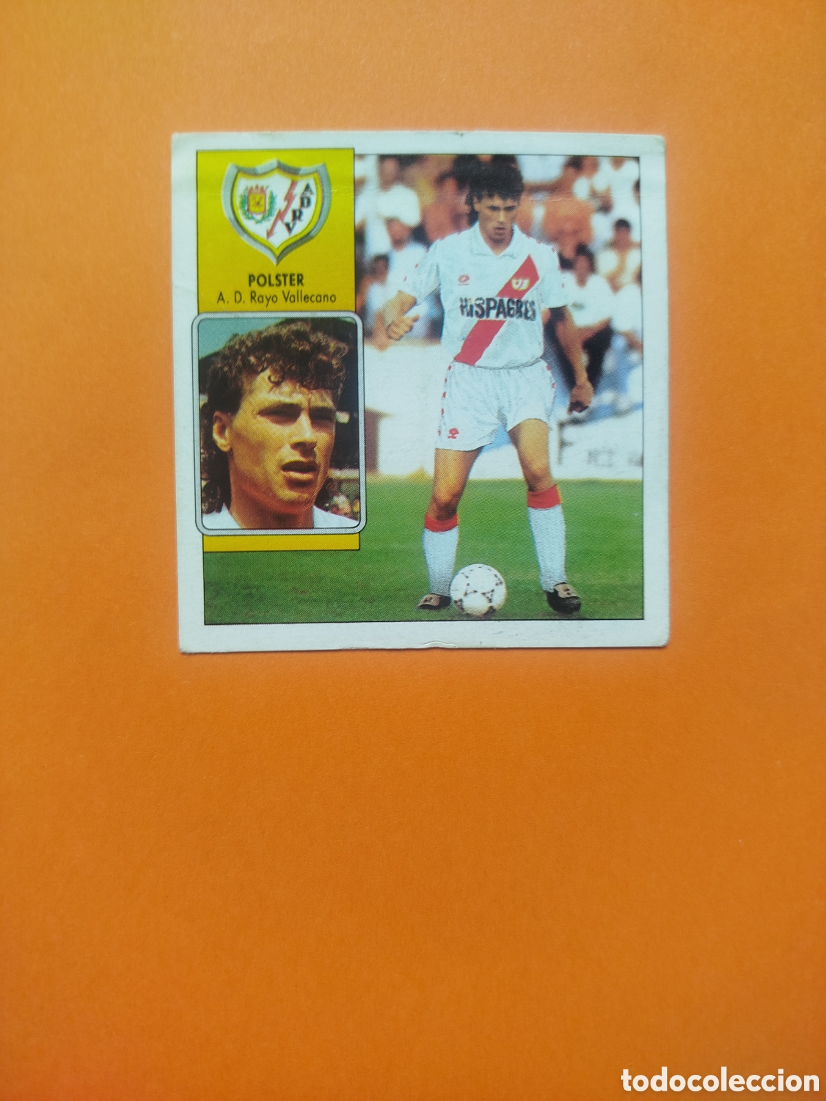 Fu&szlig;ball-Sticker: POLSTER COLOCA RAYO LIGA ESTE 92-93-RECUPERADO