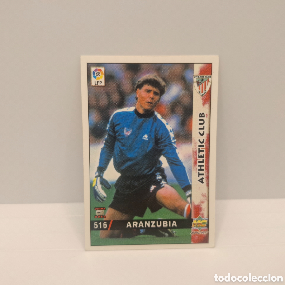 Cromos de Futebol: Athletic de Bilbao -N&ordm; 516 Aranzubia -&Uacute;ltima Hora -Mundicromo Las Fichas de la Liga 1998-1999-98-99