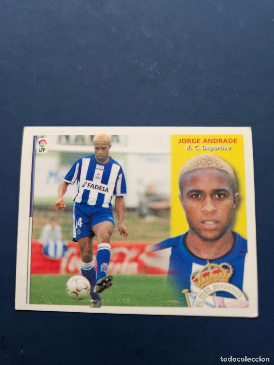 Figurine di Calcio: FICHAJE 17 JORGE ANDRADE DEPORTIVO LIGA ESTE 02 03 2002 2003 SIN PEGAR NUNCA PEGADO